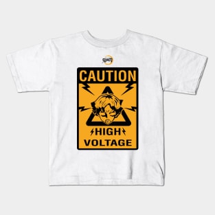 DEMON SLAYER SEASON 2: CAUTION HIGH VOLTAGE Kids T-Shirt